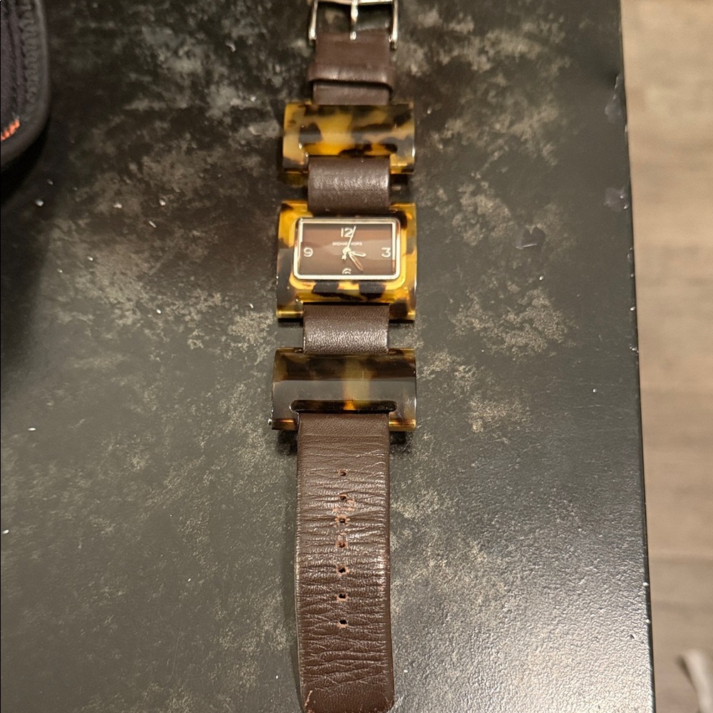 Michael Kors Tortoise and Dark Brown Women's Watch